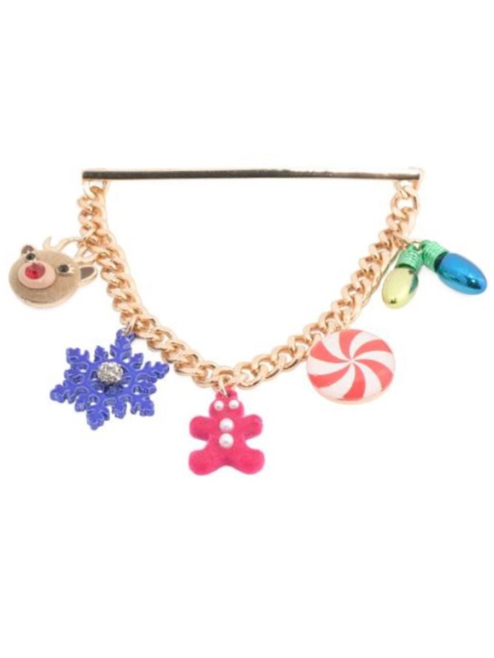 Betsey Johnson Holiday Charm Pin Brooch (NWT)
